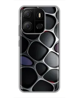 Чохол для TECNO Pop 7 з картинкою «Об'ємна темна решітка» Чохол для TECNO Pop 7 з картинкою «Об'ємна темна решітка»