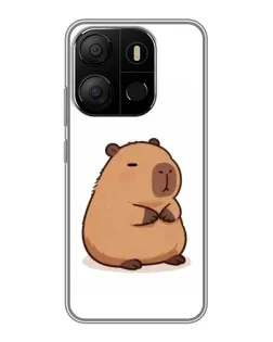 Чехол для TECNO Pop 7 с картинкой «Толстенькая капибара»