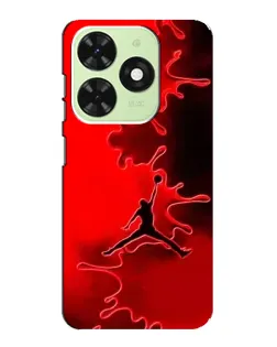 Чехол для TECNO Pop 8 с картинкой «Jordan Red Smoke»