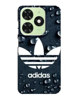 Чехол для TECNO Pop 8 с картинкой «Adidas Trefoil Blue»
