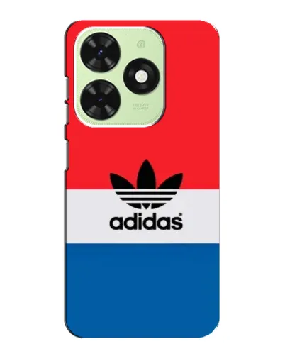 Чехол для TECNO Pop 8 с картинкой «Ретро блоки Adidas»