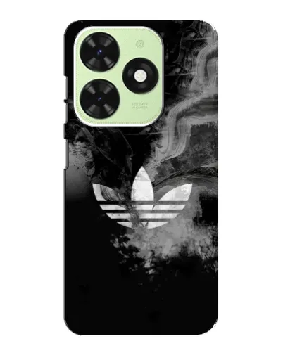 Чехол для TECNO Pop 8 с картинкой «Абстрактный дым Adidas»