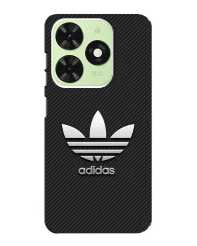 Чехол для TECNO Pop 8 с картинкой «Adidas Карбоновая текстура»