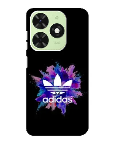 Чехол для TECNO Pop 8 с картинкой «Взрыв красок Adidas»