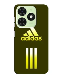 Чехол для TECNO Pop 8 с картинкой «Оливковый градиент Adidas»