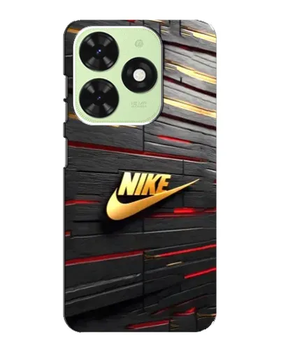 Чехол для TECNO Pop 8 с картинкой «Золотой Nike на металле» Чехол для TECNO Pop 8 с картинкой «Золотой Nike на металле»