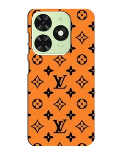 Чохол для TECNO Pop 8 з картинкою «Помаранчевий стиль LV»