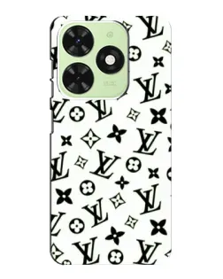 Чохол для TECNO Pop 8 з картинкою «Монохромний хаос LV»