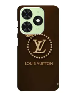 Чохол для TECNO Pop 8 з картинкою «LV — золота печатка»