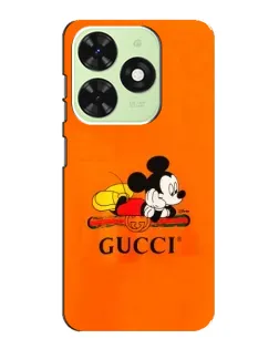 Чехол для TECNO Pop 8 с картинкой «Микки Маус Gucci — оранж» Чехол для TECNO Pop 8 с картинкой «Микки Маус Gucci — оранж»
