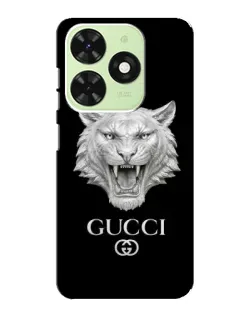 Чехол для TECNO Pop 8 с картинкой «Gucci — серебряный лев» Чехол для TECNO Pop 8 с картинкой «Gucci — серебряный лев»