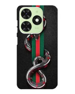 Чехол для TECNO Pop 8 с картинкой «Gucci — змея на полосе» Чехол для TECNO Pop 8 с картинкой «Gucci — змея на полосе»