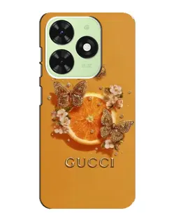 Чехол для TECNO Pop 8 с картинкой «Gucci — золотые бабочки» Чехол для TECNO Pop 8 с картинкой «Gucci — золотые бабочки»