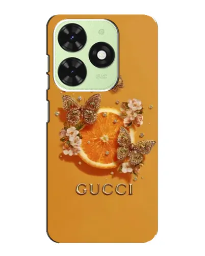 Чехол для TECNO Pop 8 с картинкой «Gucci — золотые бабочки» Чехол для TECNO Pop 8 с картинкой «Gucci — золотые бабочки»