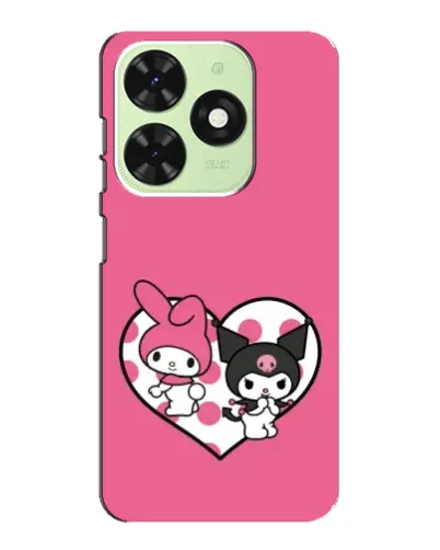 Чехол для TECNO Pop 8 с картинкой «Kuromi и My Melody» Чехол для TECNO Pop 8 с картинкой «Kuromi и My Melody»