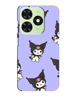 Чехол для TECNO Pop 8 с картинкой «Паттерн с Kuromi» Чехол для TECNO Pop 8 с картинкой «Паттерн с Kuromi»