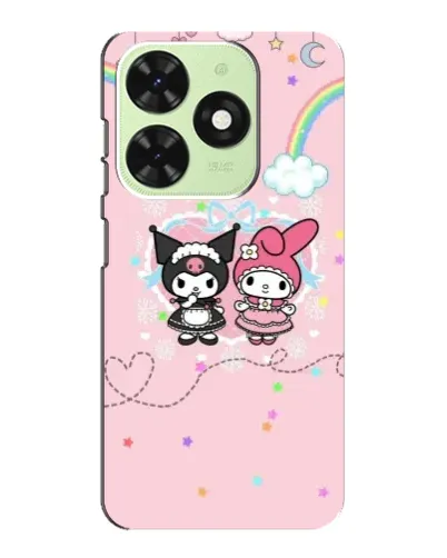 Чехол для TECNO Pop 8 с картинкой «My Melody и Kuromi» Чехол для TECNO Pop 8 с картинкой «My Melody и Kuromi»