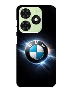 Чохол для TECNO Pop 8 з картинкою «BMW — неонове сяйво»