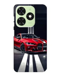 Чохол для TECNO Pop 8 з картинкою «Червона BMW на дорозі»