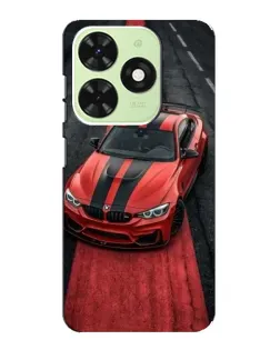 Чохол для TECNO Pop 8 з картинкою «BMW на червоній доріжці»