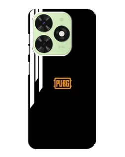 Чехол для TECNO Pop 8 с картинкой «PUBG — вертикальные линии»