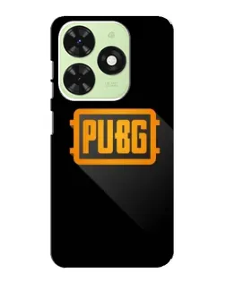 Чехол для TECNO Pop 8 с картинкой «PUBG — рамка лого»