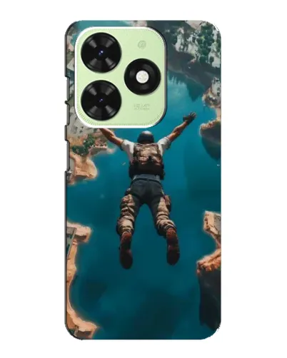 Чехол для TECNO Pop 8 с картинкой «PUBG — свободное падение»