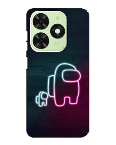 Чехол для TECNO Pop 8 с картинкой «Among Us неон-арт» Чехол для TECNO Pop 8 с картинкой «Among Us неон-арт»
