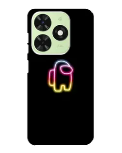 Чехол для TECNO Pop 8 с картинкой «Among Us градиент» Чехол для TECNO Pop 8 с картинкой «Among Us градиент»