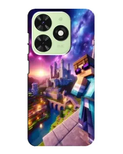 Чехол для TECNO Pop 8 с картинкой «Стив и космос» Чехол для TECNO Pop 8 с картинкой «Стив и космос»