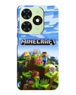 Чехол для TECNO Pop 8 с картинкой «Minecraft классический мир» Чехол для TECNO Pop 8 с картинкой «Minecraft классический мир»