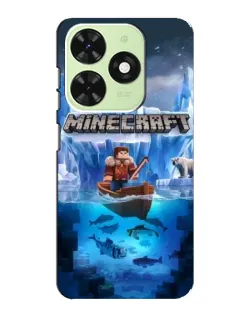 Чехол для TECNO Pop 8 с картинкой «Minecraft ледяной мир» Чехол для TECNO Pop 8 с картинкой «Minecraft ледяной мир»