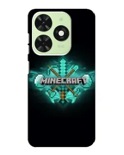 Чехол для TECNO Pop 8 с картинкой «Minecraft Diamond лого» Чехол для TECNO Pop 8 с картинкой «Minecraft Diamond лого»