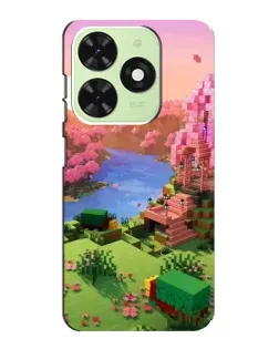 Чехол для TECNO Pop 8 с картинкой «Розовое дерево Minecraft» Чехол для TECNO Pop 8 с картинкой «Розовое дерево Minecraft»