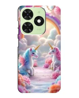 Чехол для TECNO Pop 8 с картинкой «Радуга и единороги» Чехол для TECNO Pop 8 с картинкой «Радуга и единороги»