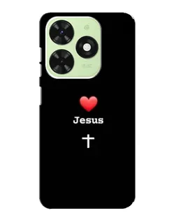 Чохол для TECNO Pop 8 з картинкою «Серце - Jesus» Чохол для TECNO Pop 8 з картинкою «Серце - Jesus»
