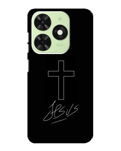 Чехол для TECNO Pop 8 с картинкой «Графический крест Jesus» Чехол для TECNO Pop 8 с картинкой «Графический крест Jesus»