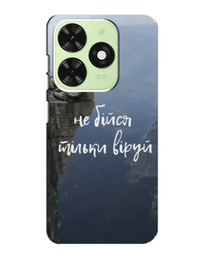 Чехол для TECNO Pop 8 с картинкой «Вера над пропастью» Чехол для TECNO Pop 8 с картинкой «Вера над пропастью»