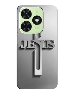 Чехол для TECNO Pop 8 с картинкой «Металлический крест Jesus» Чехол для TECNO Pop 8 с картинкой «Металлический крест Jesus»