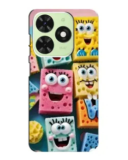 Чехол для TECNO Pop 8 с картинкой «Цветные губки» Чехол для TECNO Pop 8 с картинкой «Цветные губки»