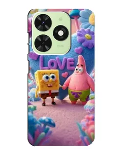 Чехол для TECNO Pop 8 с картинкой «Губка Боб Патрик» Чехол для TECNO Pop 8 с картинкой «Губка Боб Патрик»