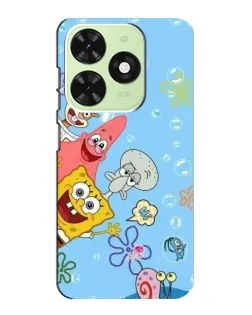 Чехол для TECNO Pop 8 с картинкой «Веселые пузырьки» Чехол для TECNO Pop 8 с картинкой «Веселые пузырьки»