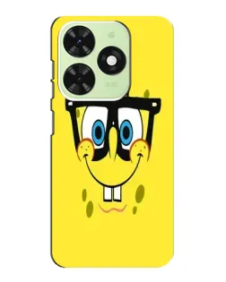 Чехол для TECNO Pop 8 с картинкой «Минималистичный Спанч Боб» Чехол для TECNO Pop 8 с картинкой «Минималистичный Спанч Боб»
