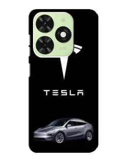 Чохол для TECNO Pop 8 з картинкою «Tesla Model Y»