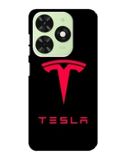 Чохол для TECNO Pop 8 з картинкою «Tesla Red Logo»