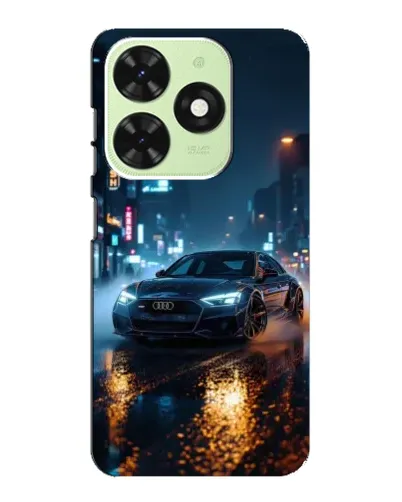 Чехол для TECNO Pop 8 с картинкой «Ночной город и Audi» Чехол для TECNO Pop 8 с картинкой «Ночной город и Audi»