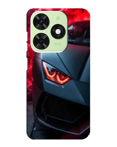 Чехол для TECNO Pop 8 с картинкой «Lamborghini красное сияние»