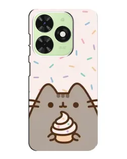 Чохол для TECNO Pop 8 з картинкою «Пушин з кексом» Чохол для TECNO Pop 8 з картинкою «Пушин з кексом»