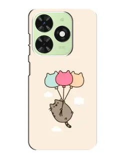 Чохол для TECNO Pop 8 з картинкою «Пушин на кульках» Чохол для TECNO Pop 8 з картинкою «Пушин на кульках»