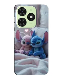 Чохол для TECNO Pop 8 з картинкою «Плюшеві Стіч Ангел»